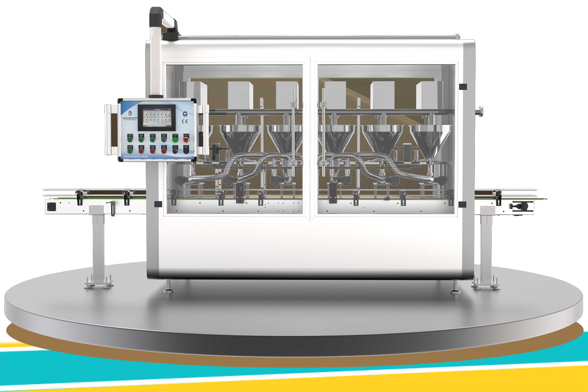 6 HEAD GREASE FILLING MACHINE